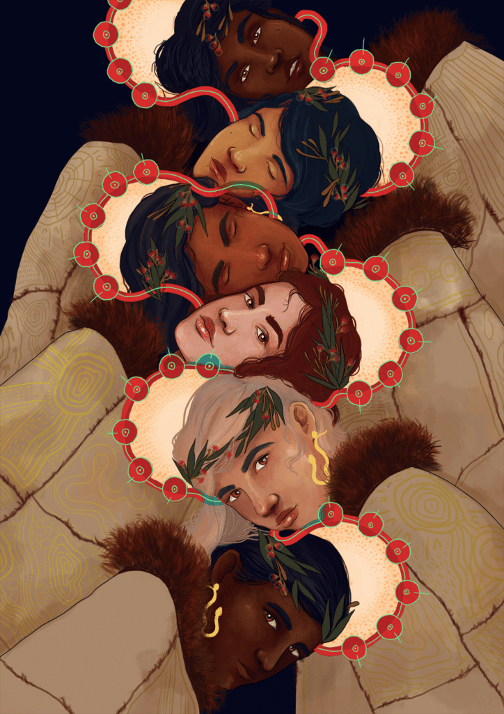 Charlotte Allingham We are queens We are ancestors 2018 digital illustration