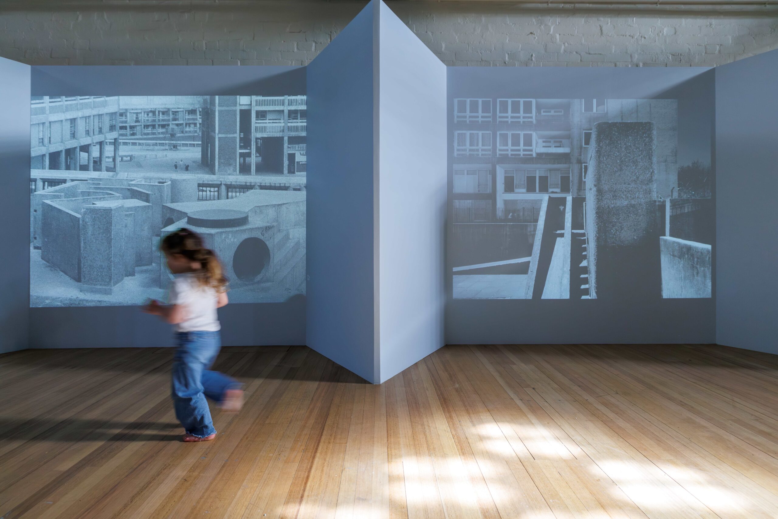 Brutalist pics with kid