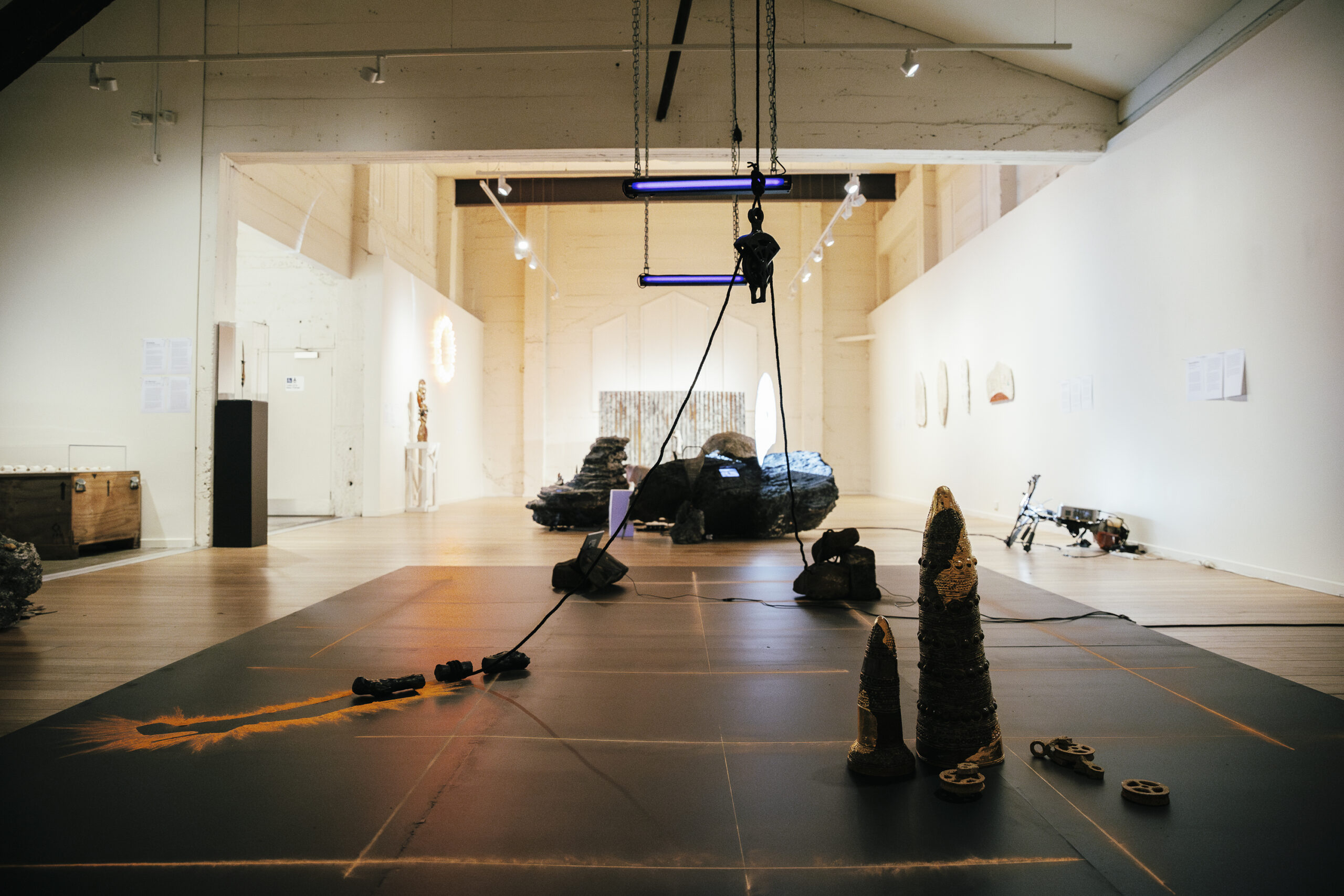 <i>CHTHONIC CHORUS,</i> 2025, installation view, Main Gallery. Photography Gianna Rizzo.