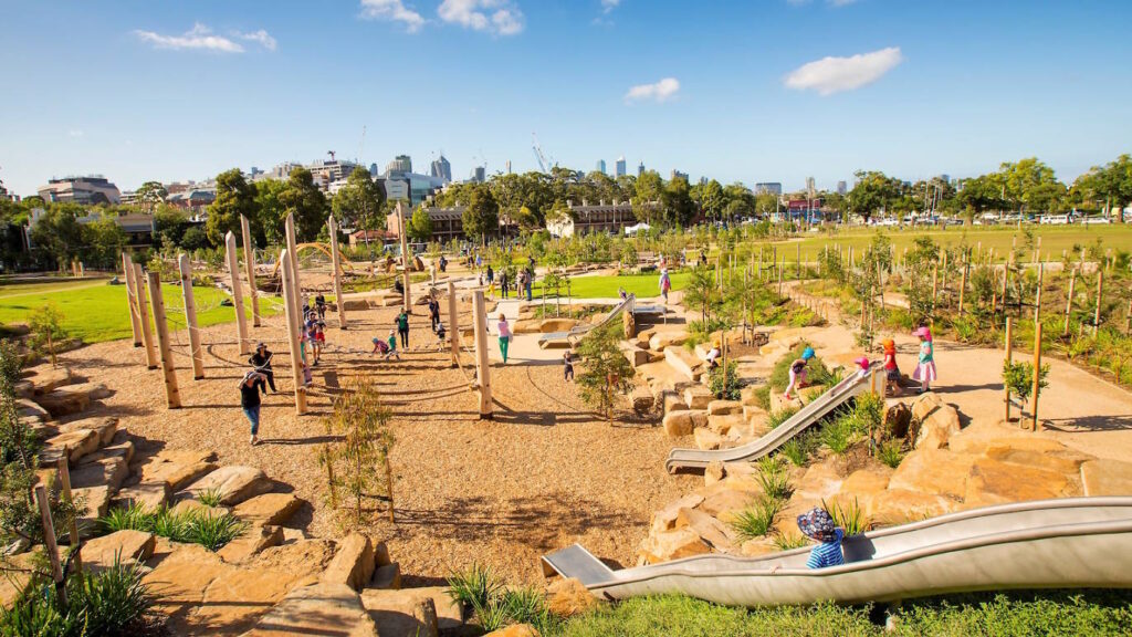 Royal Park Nature Play. Courtesy City of Melbourne. Royal Park Nature Play
