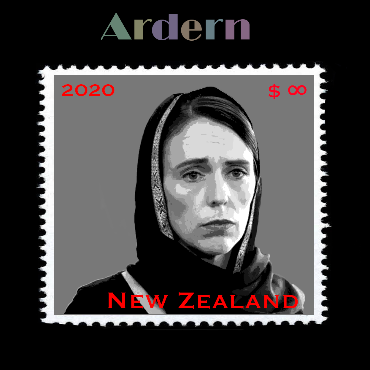 Leticia Shroff, Buckley Park College Year 10, Shades of Ardern 2020, digital image, dimensions variable